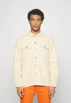 Pier One Undyed Twill- Denim Jacket - White