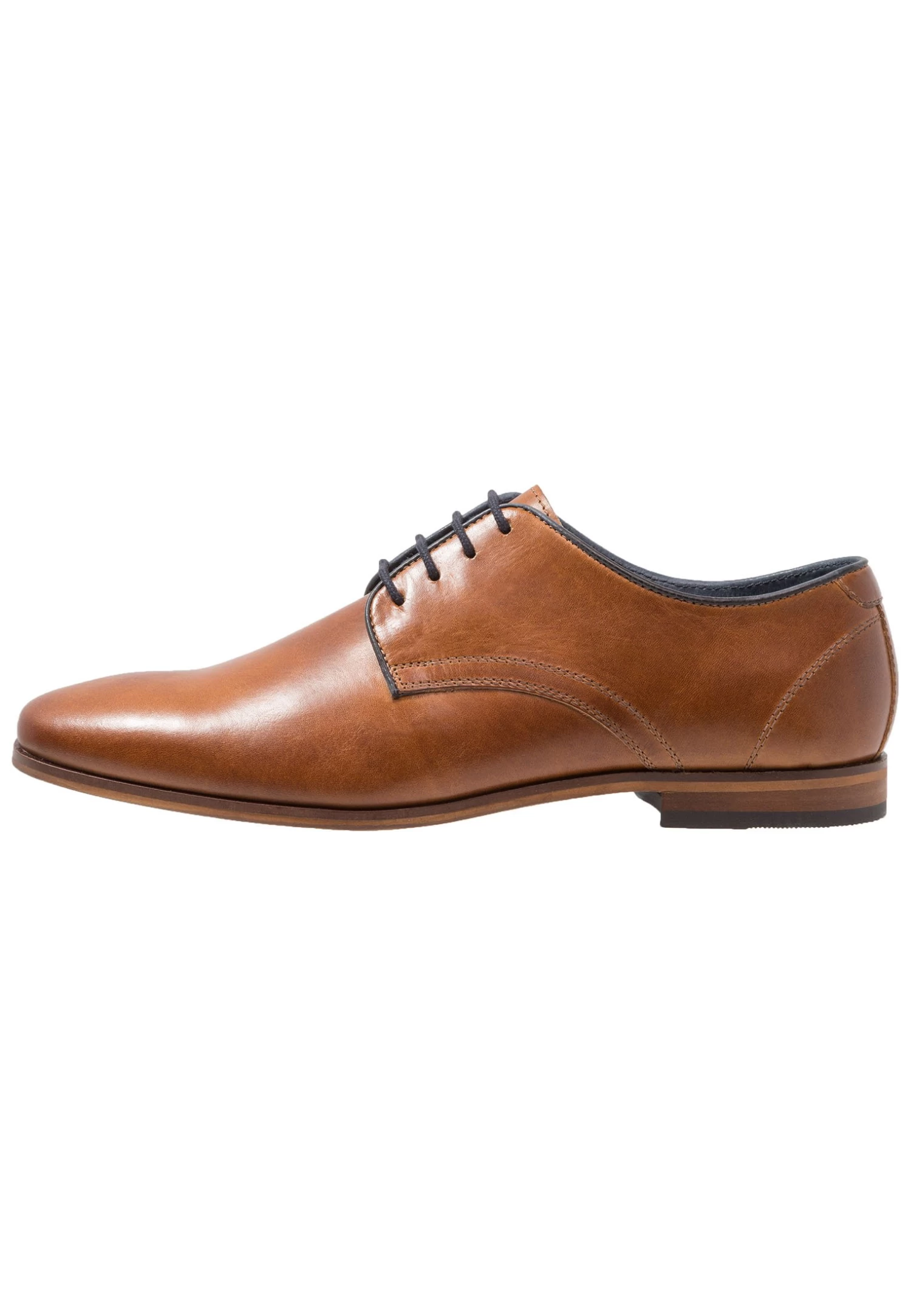 Leather - Smart Lace-Ups - Cognac