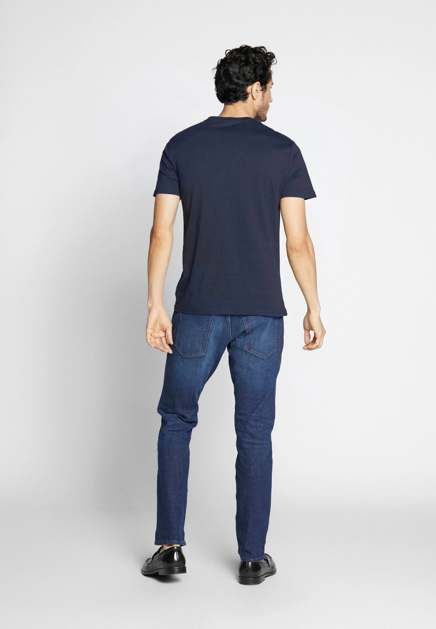 4 Pack - Basic T-Shirt - Black/White/Blue