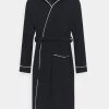 Pier One Dressing Gown - Dark Blue/White