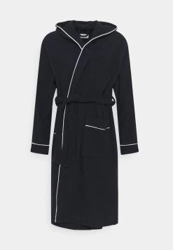 Pier One Dressing Gown - Dark Blue/White