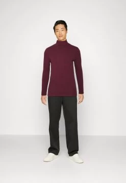 Pier One 2 Pack - Long Sleeved Top - Beige/Bordeaux