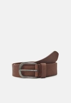 Pier One Leather Unisex - Belt -Dark Brown
