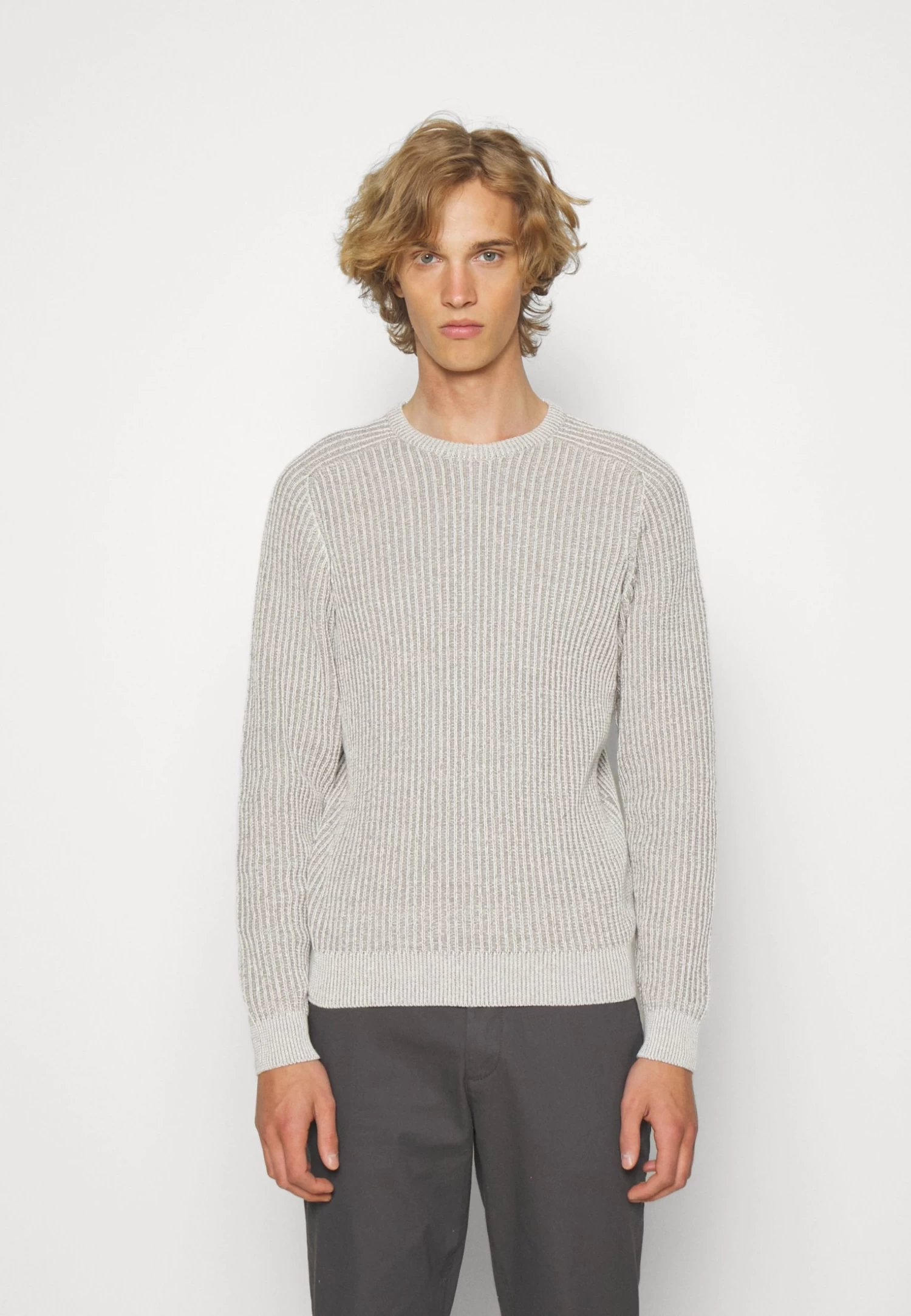 Jumper - Mottled Light Grey