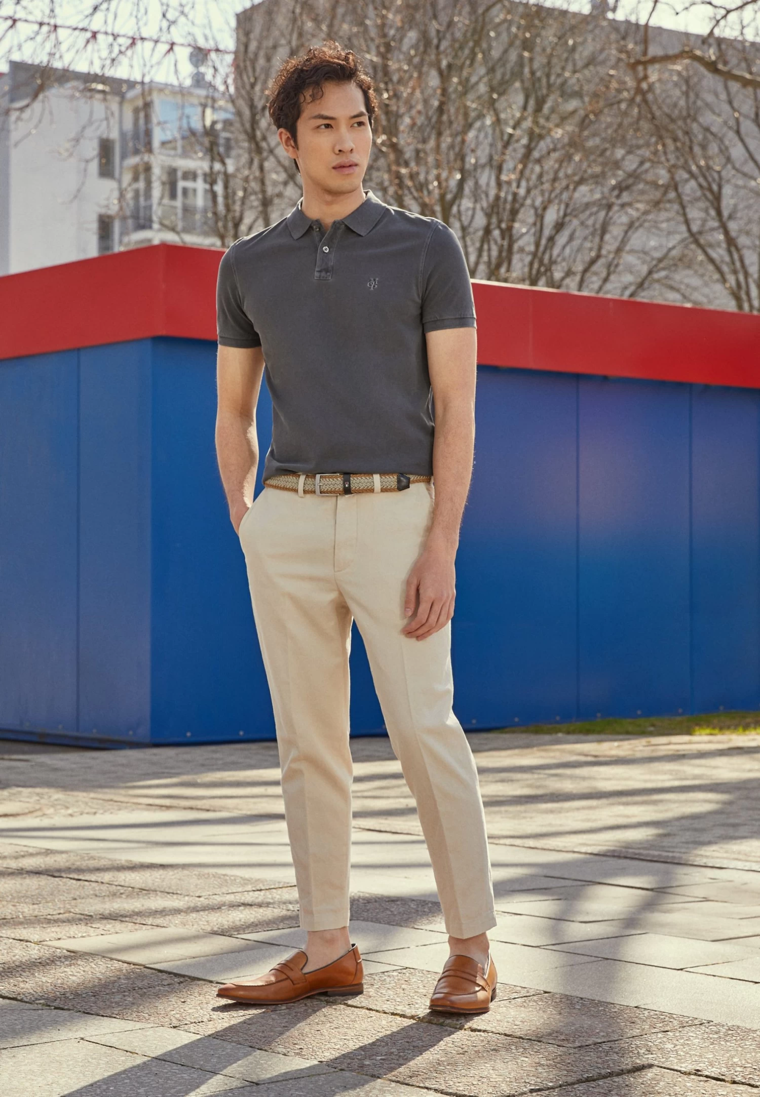 Leather - Smart Slip-Ons - Camel