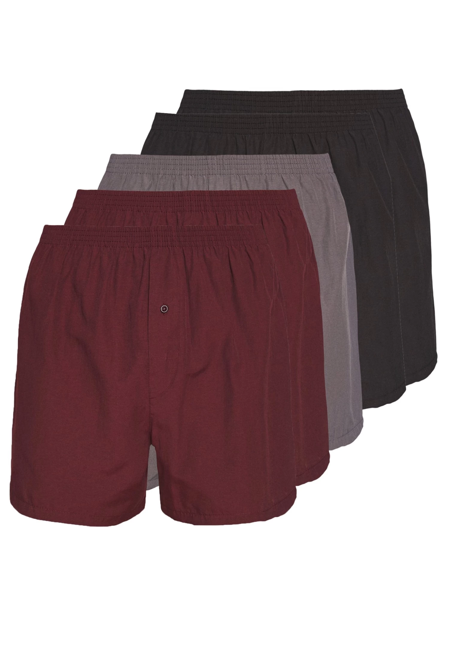 5 Pack - Boxer Shorts - Black/Grey/Red