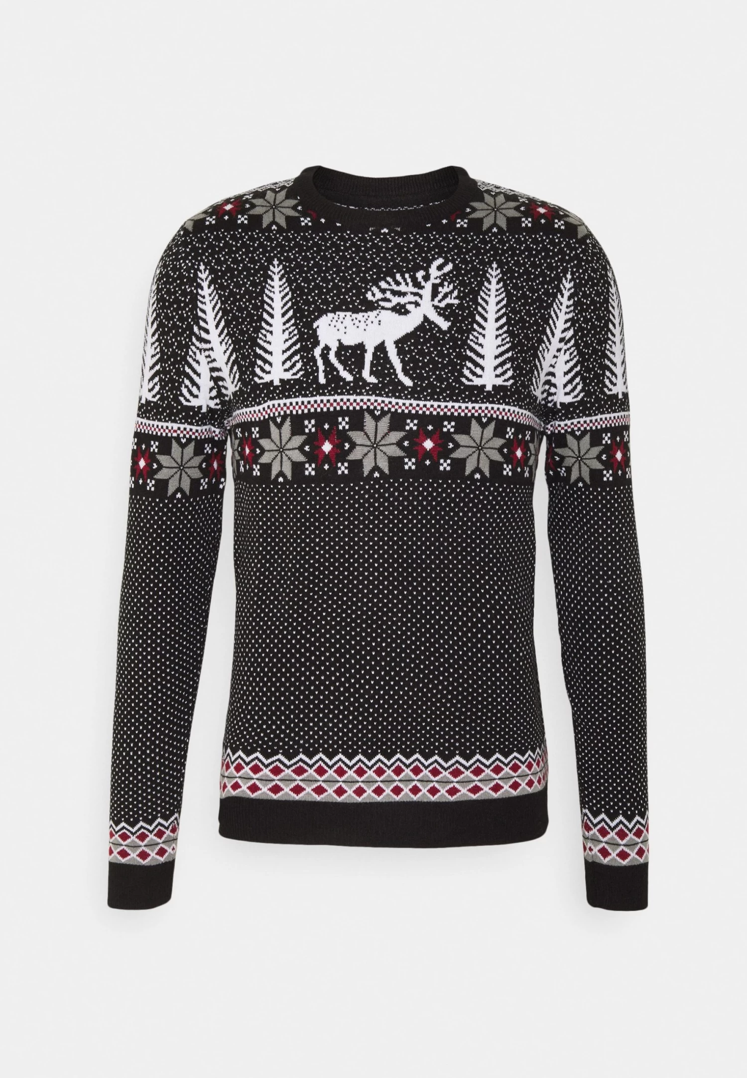 Wintery Christmas Jumper- Jumper - Black