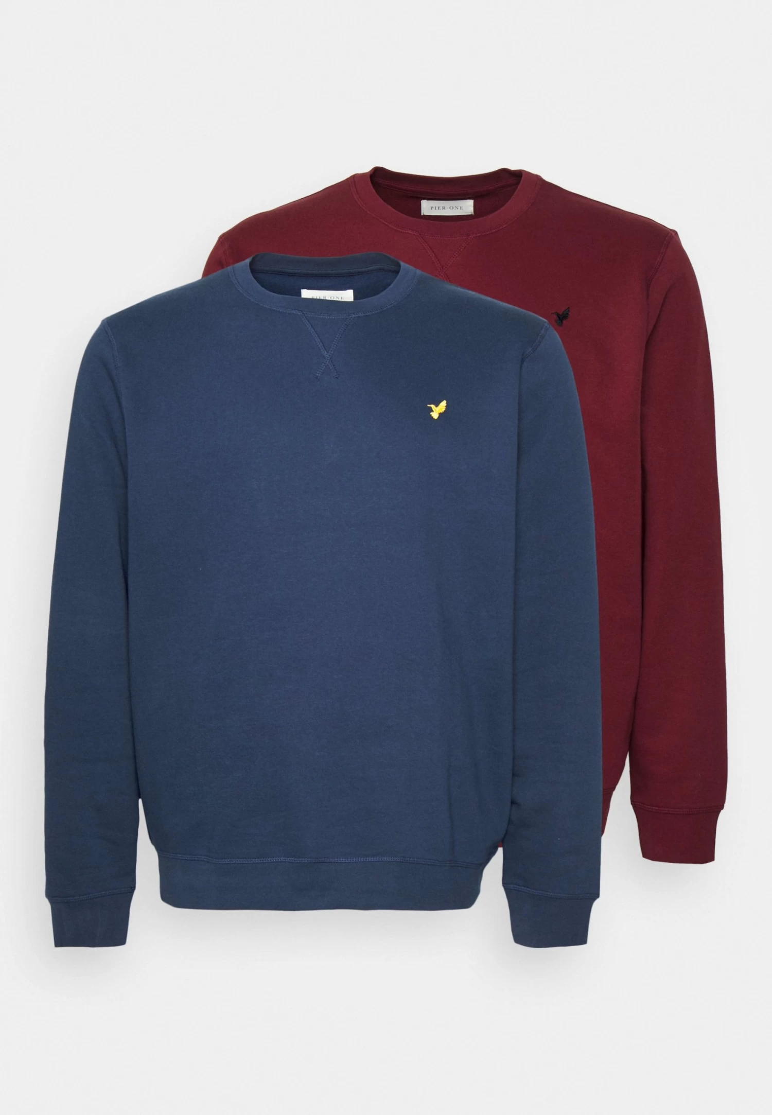 Plus Size 2 Pack - Sweatshirt - Dark Blue/Bordeaux