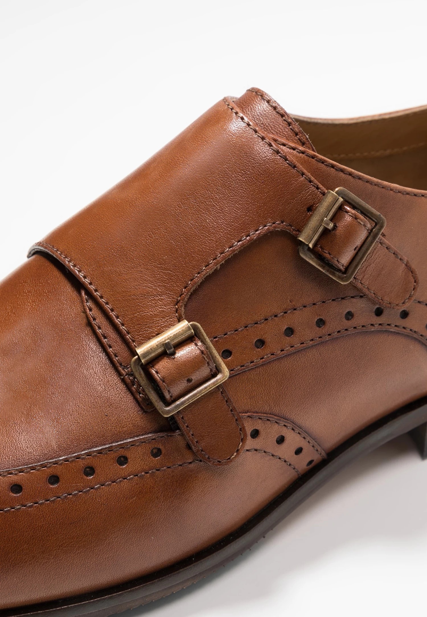 Leather - Smart Slip-Ons - Cognac