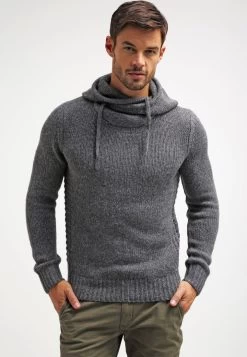 Pier One Hoodie - Dark Grey Melange