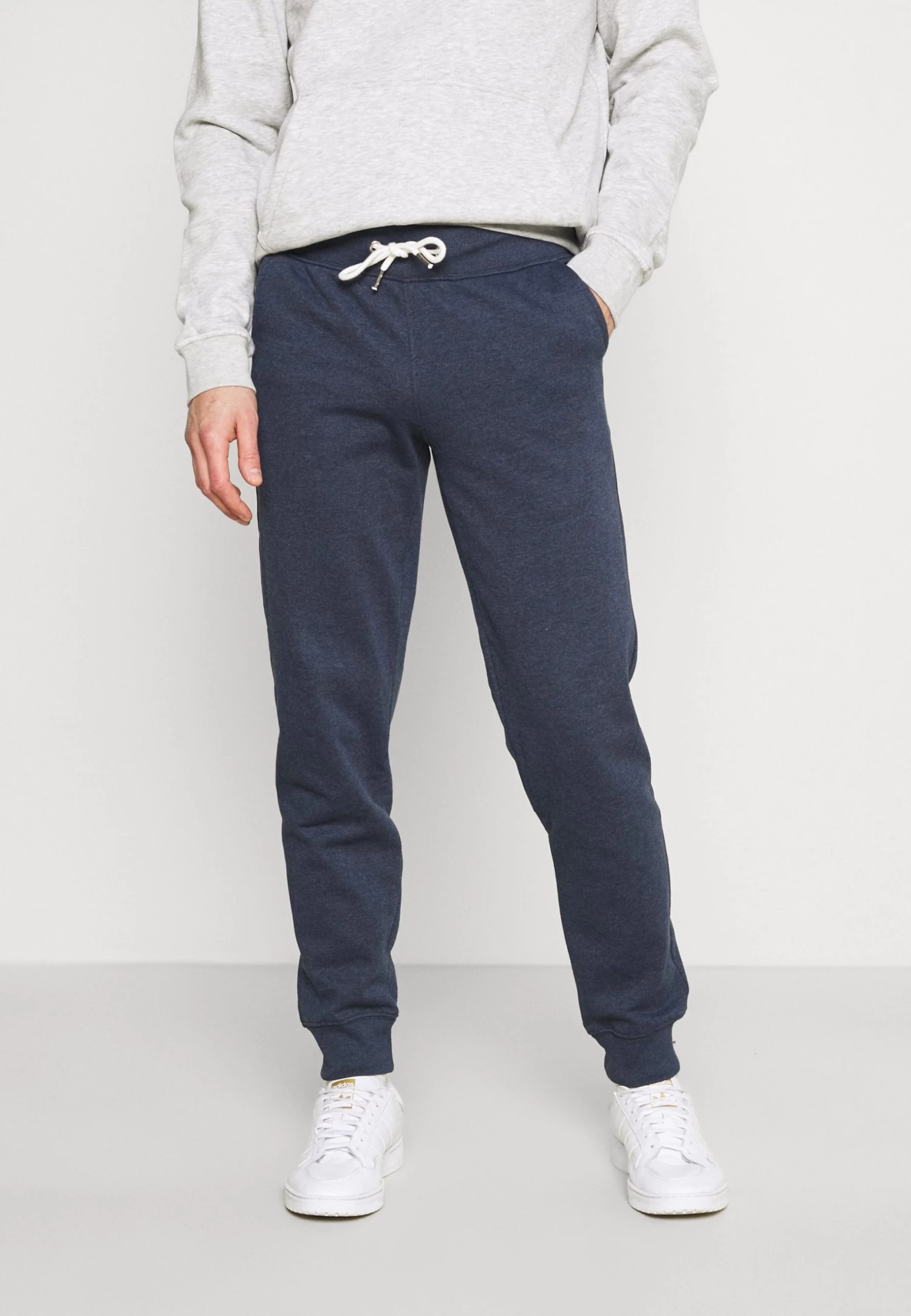 2 Pack - Tracksuit Bottoms - Mottled Light Grey/Mottled Dark Blue