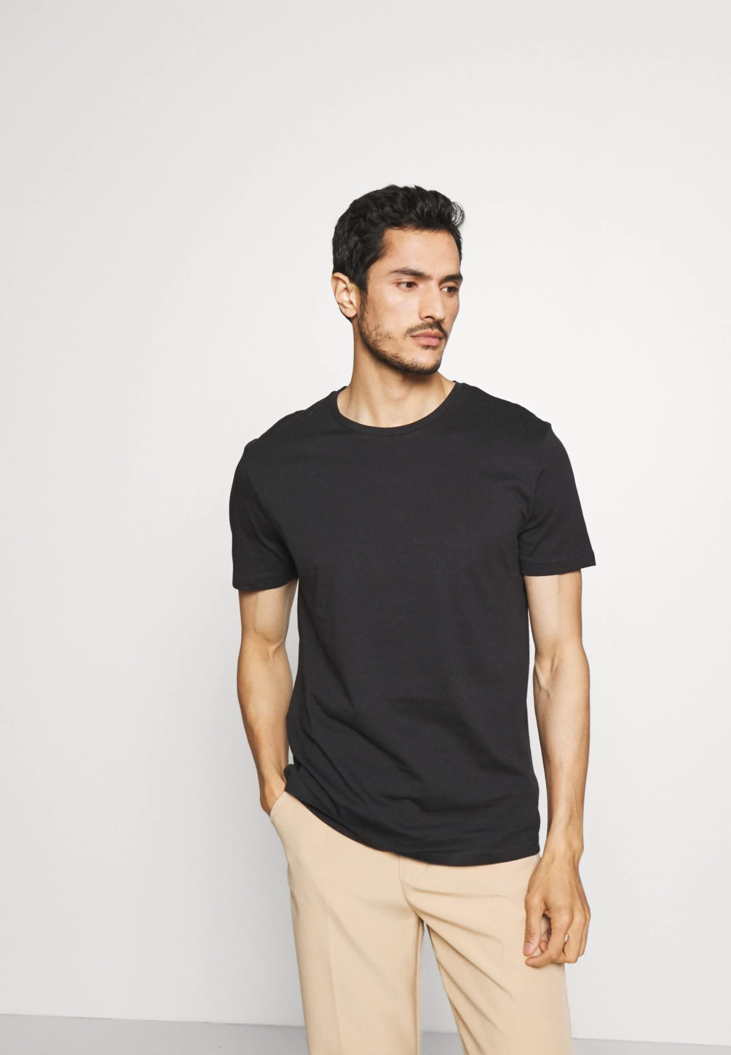 5 Pack - Basic T-Shirt - White/Black/Bordeaux