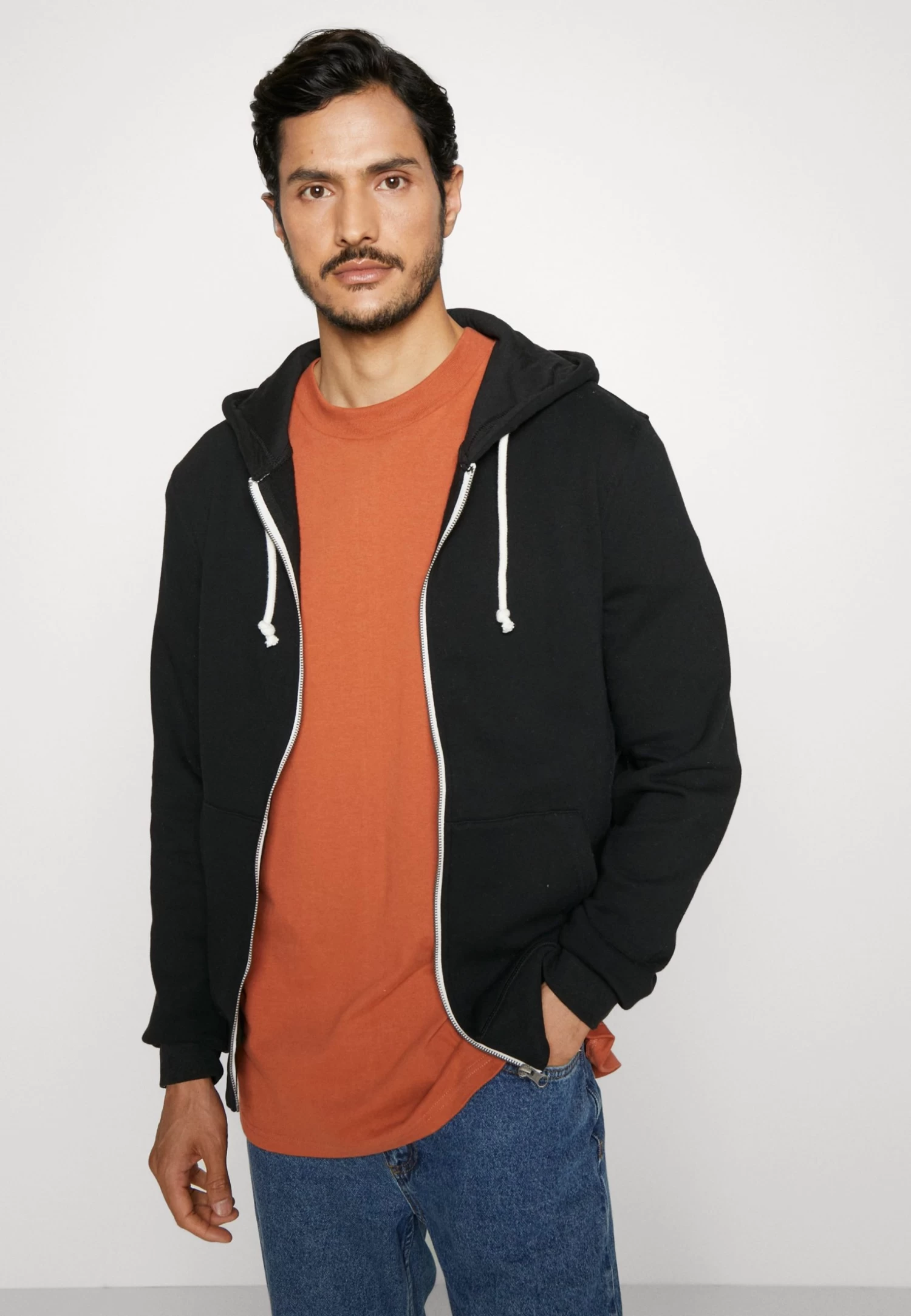 2 Pack - Zip-Up Sweatshirt - Black/Mottled Light Grey