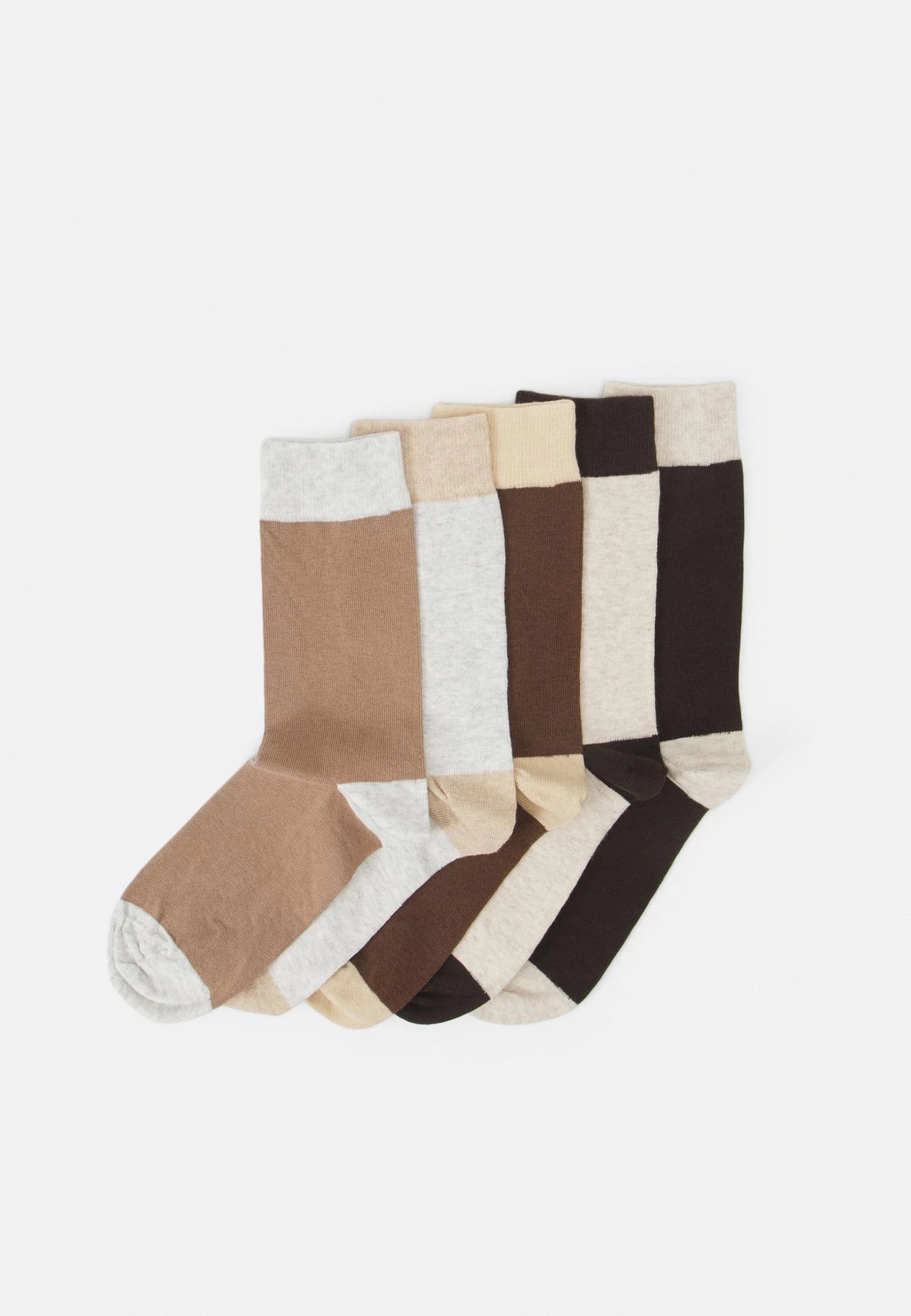 5 Pack - Socks - Off-White/Beige/Tan