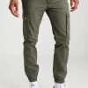 Pier One Cargo Trousers - Olive