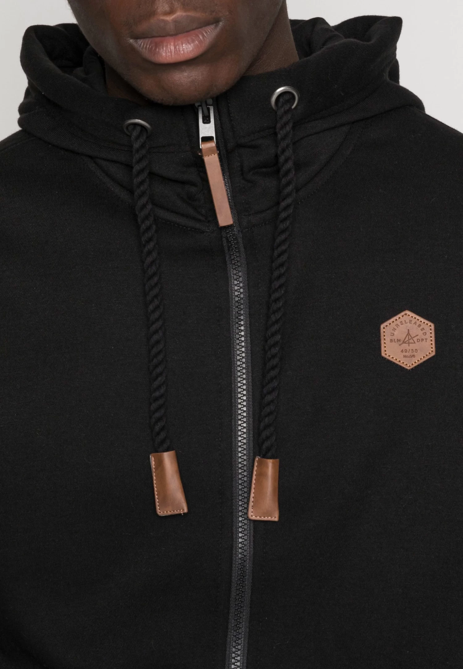 Zip-Up Sweatshirt - Black