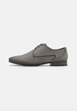 Pier One Leather - Lace-Ups - Dark Grey
