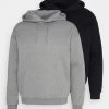 Pier One 2 Pack - Hoodie - Black/Mottled Grey