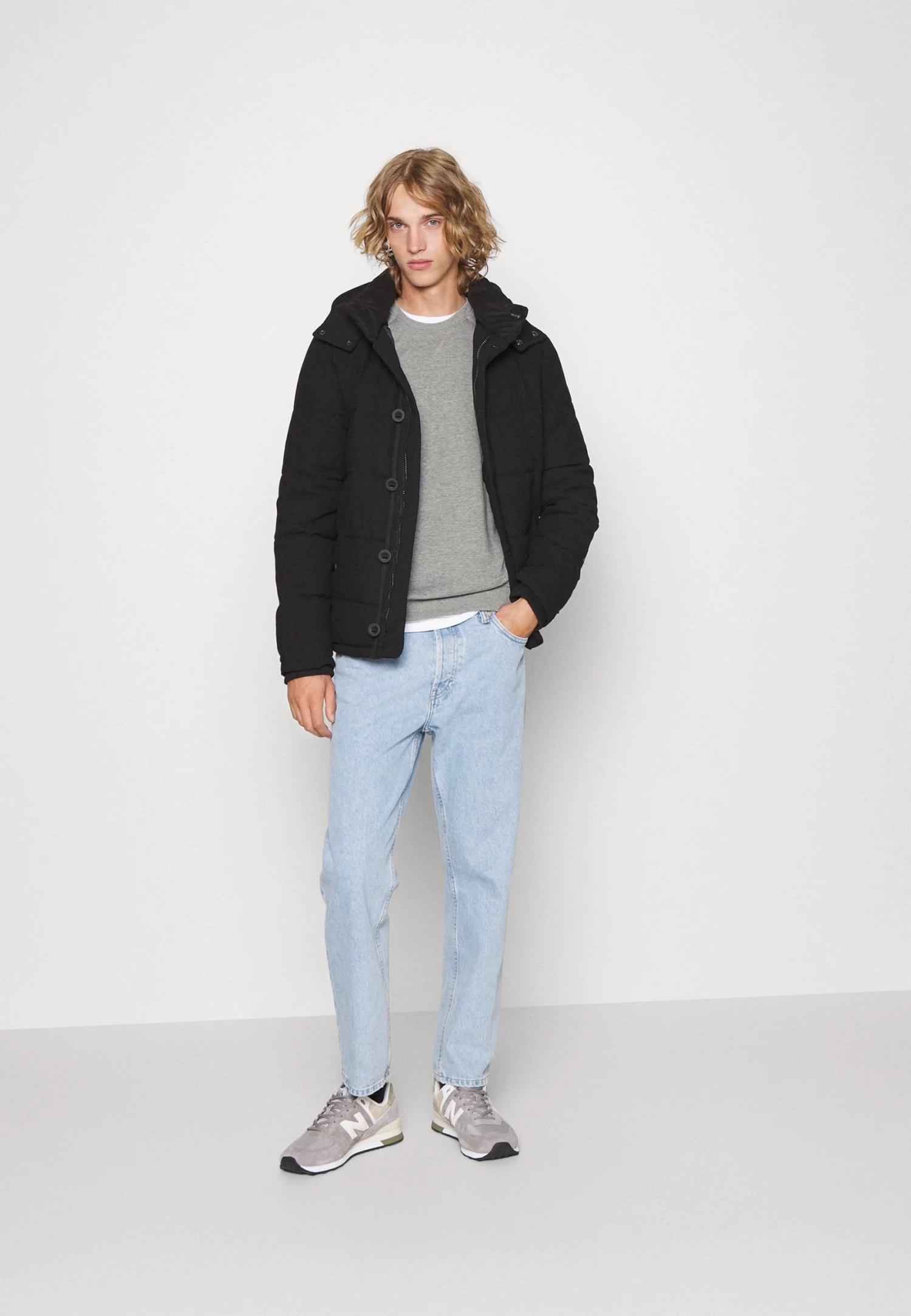 3 Pack - Sweatshirt - Black/Mottled Grey/Dark Blue