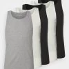 Pier One 5 Pack - Undershirt - 802 - Black_102 - Grey_001 - White
