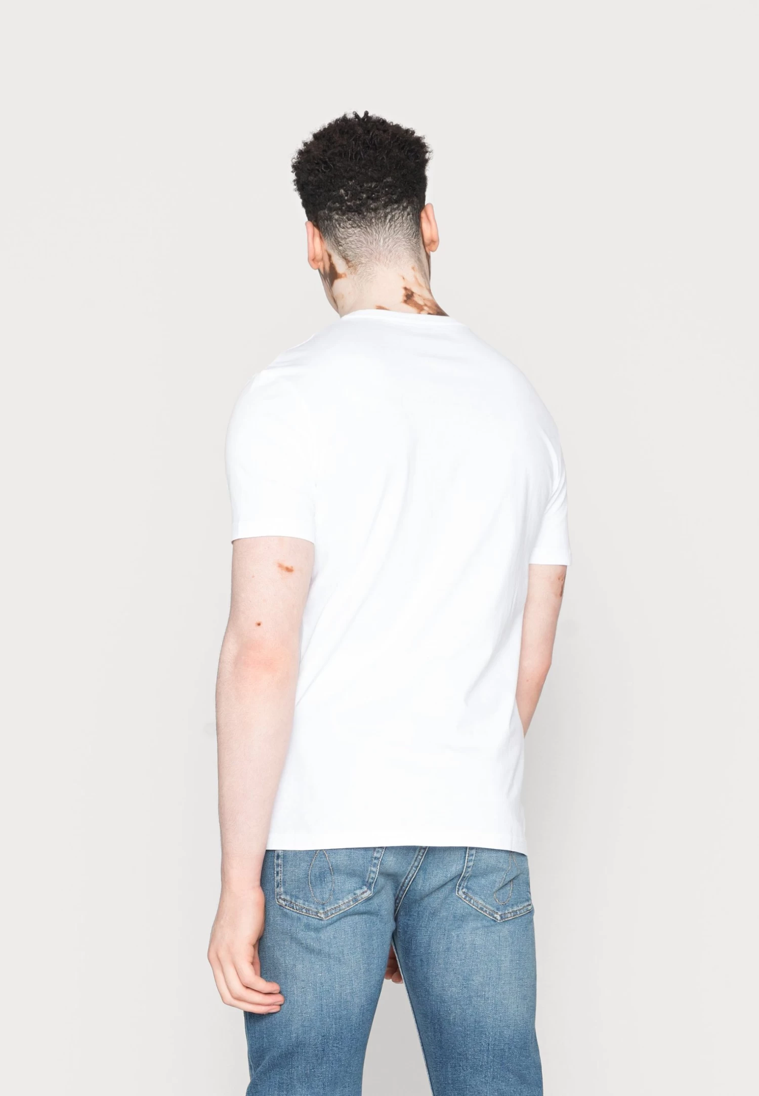 10 Pack - Basic T-Shirt - Mottled Light Grey/Black/White