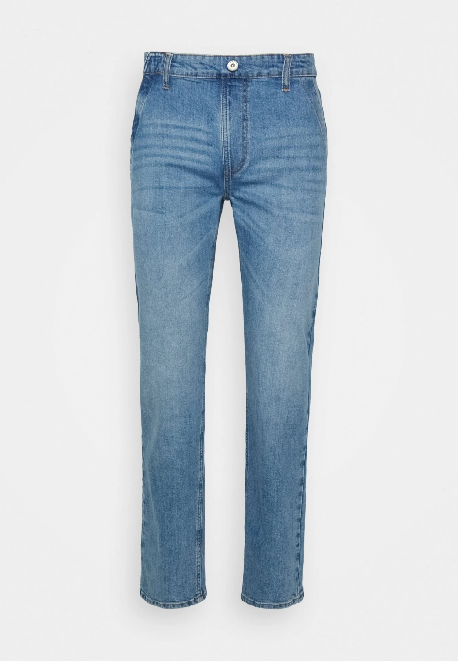 Straight Leg Jeans - Blue Denim