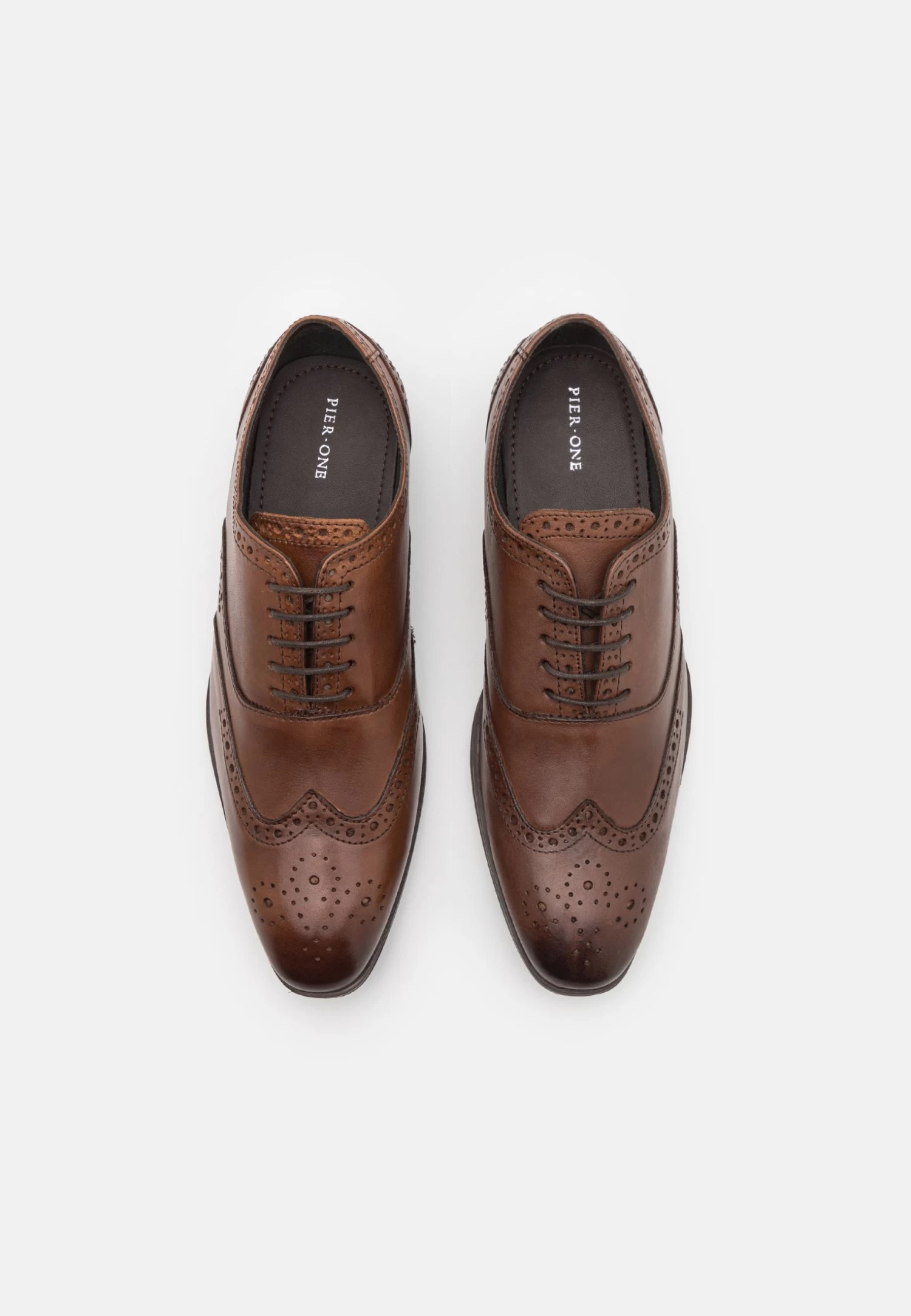 Leather - Smart Lace-Ups - Brown