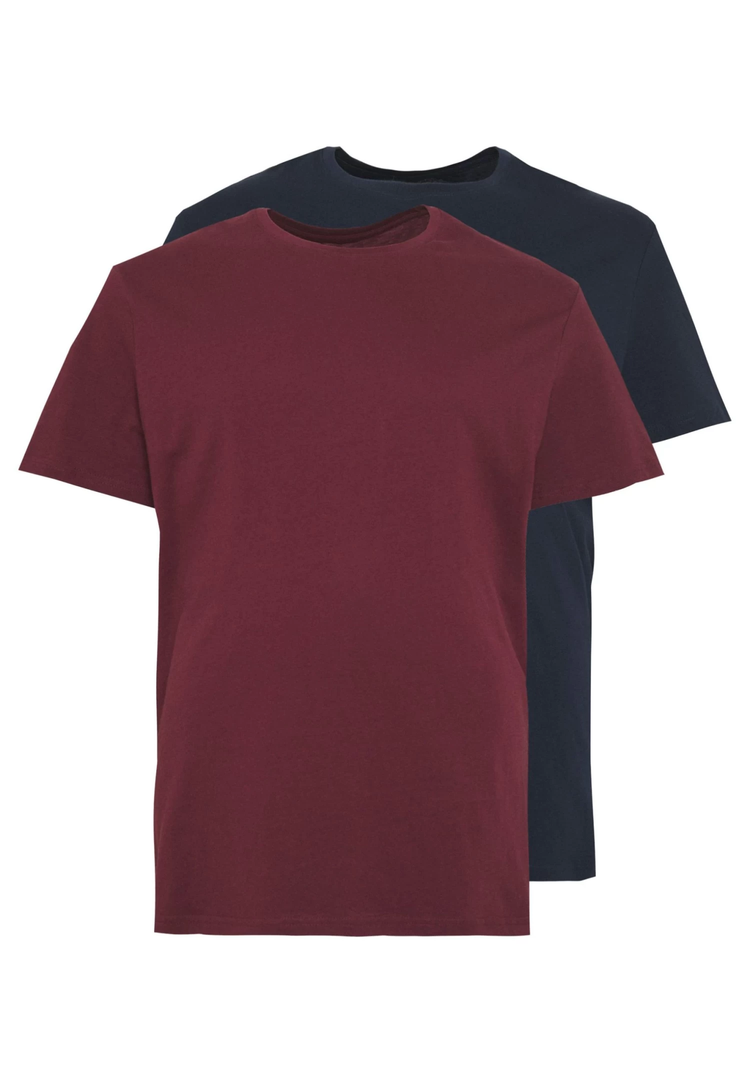 2 Pack - Basic T-Shirt - Dark Blue/Bordeaux