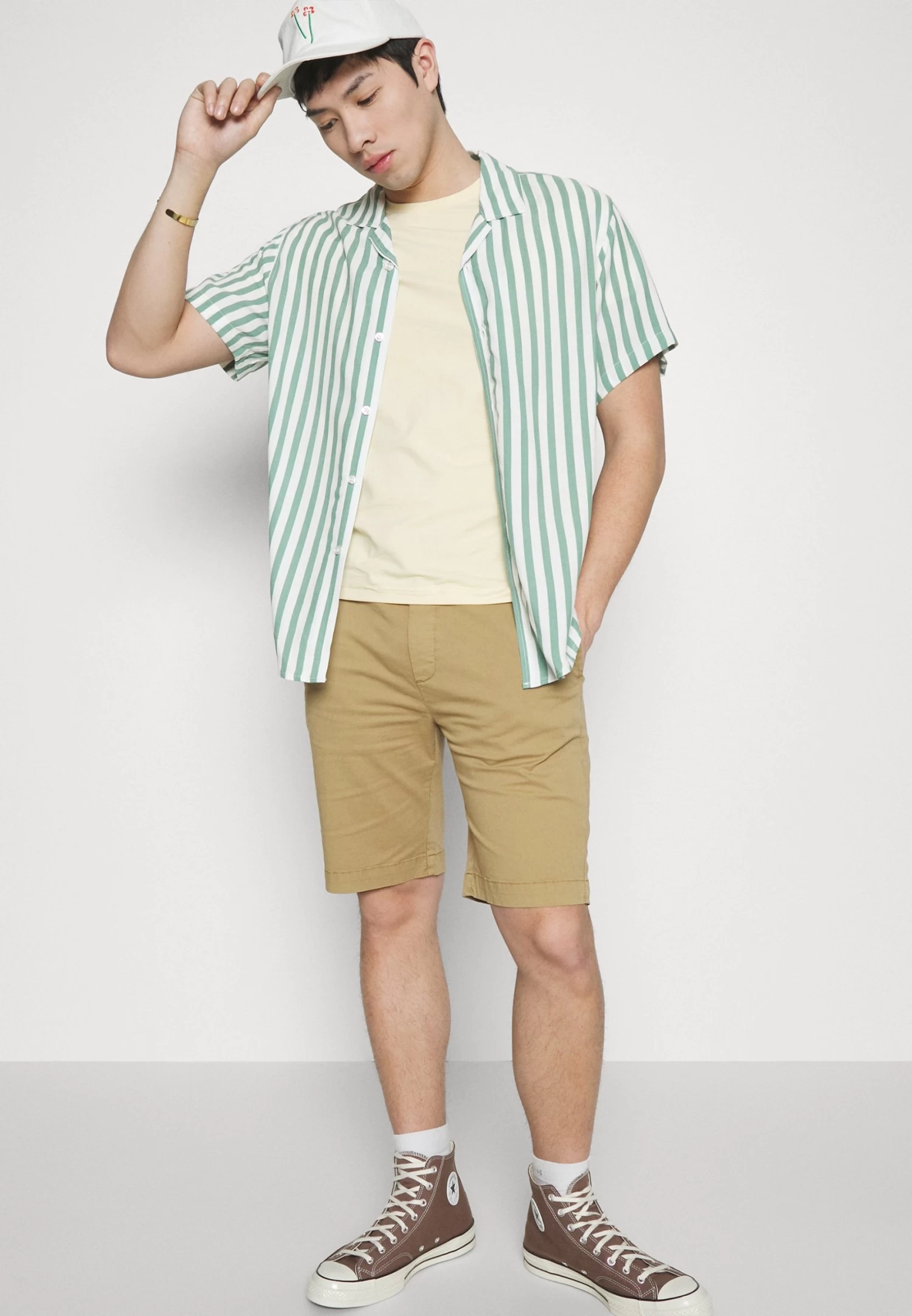 Shirt - Mint/White