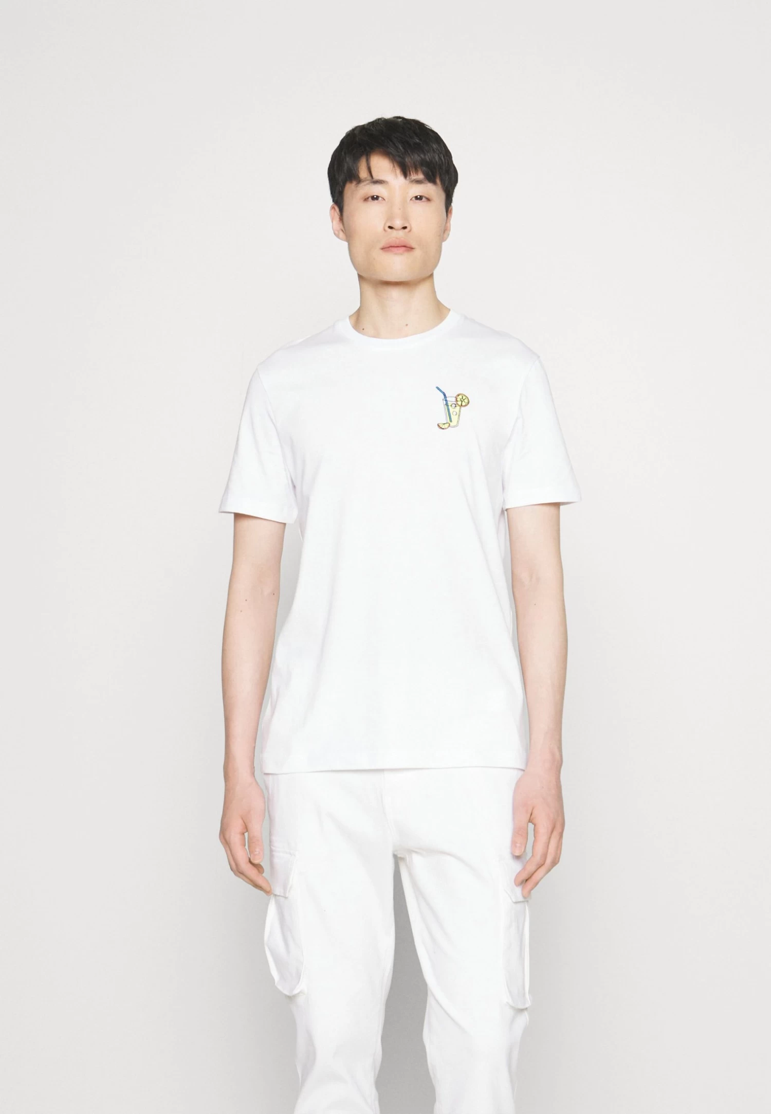 Cocktail Tee- Print T-Shirt - White