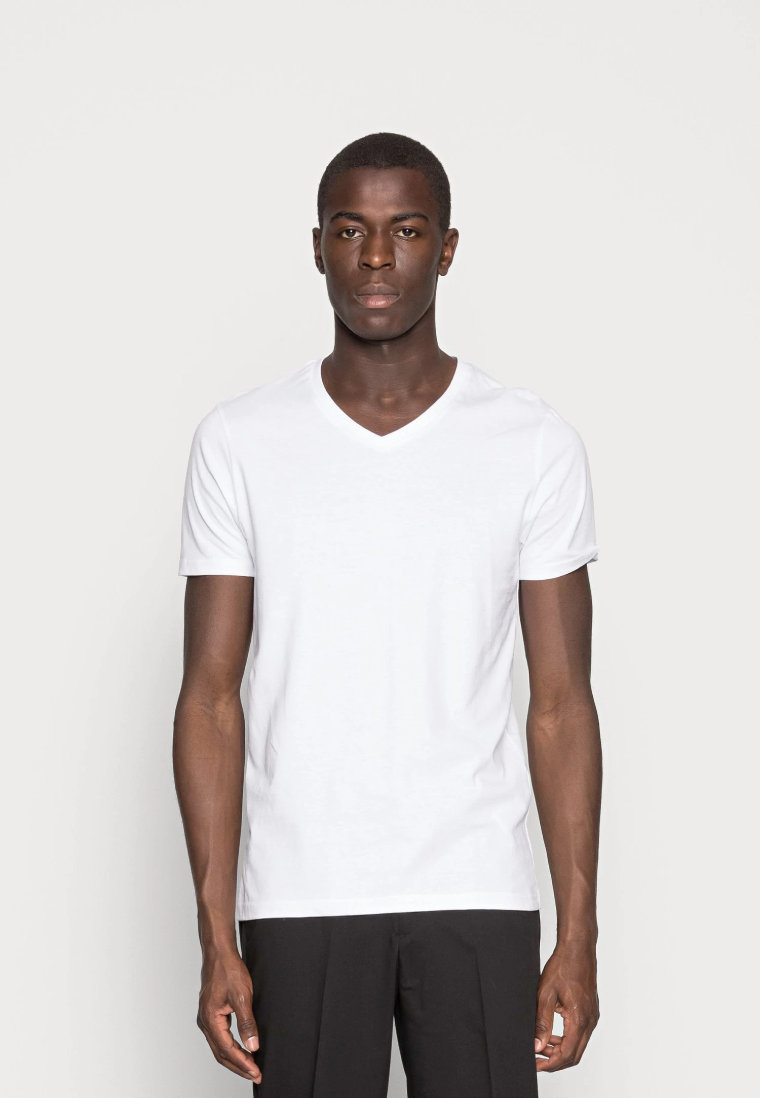 3 Pack- Basic T-Shirt - White/Black/Light Grey