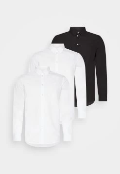 Pier One 3 Pack - Formal Shirt - White/White/Black