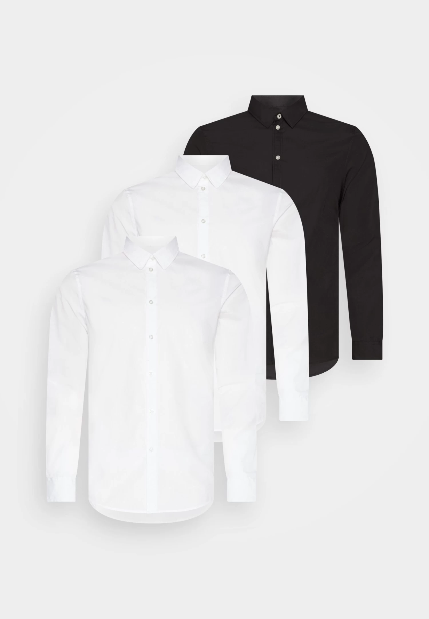 3 Pack - Formal Shirt - White/White/Black