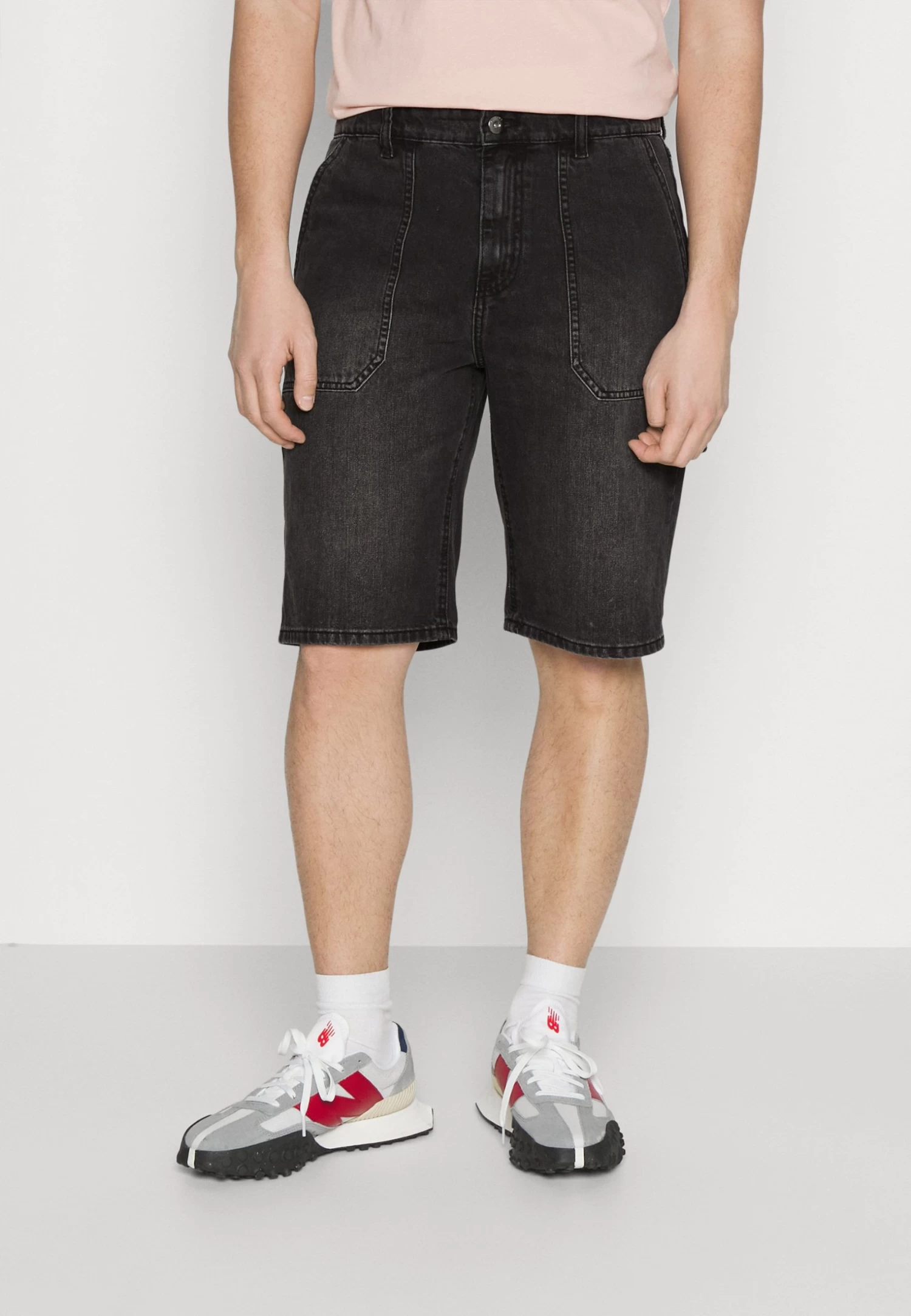 Regular Fit Carpenter - Denim Shorts -Black