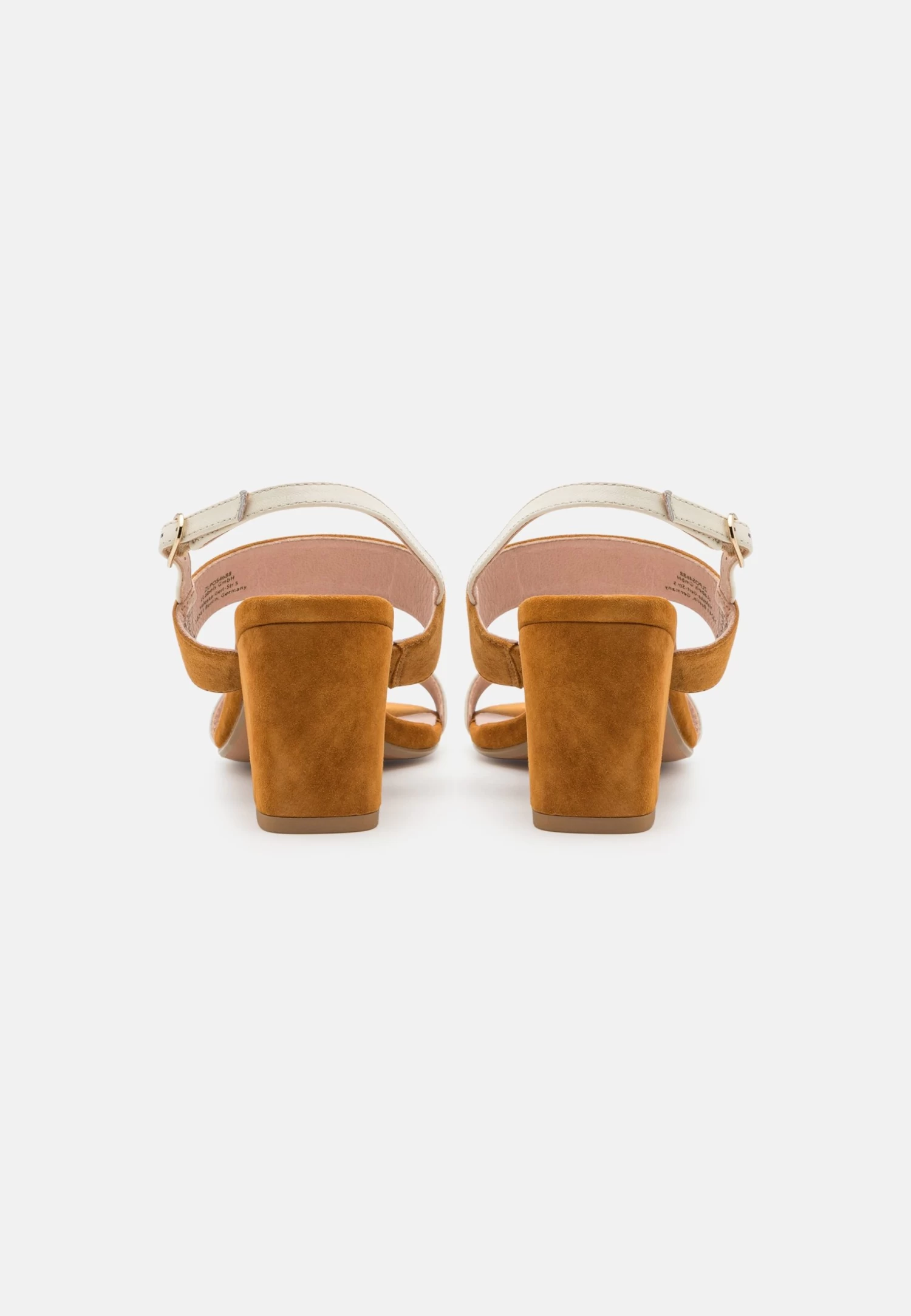 Leather- Sandals - White/Cognac