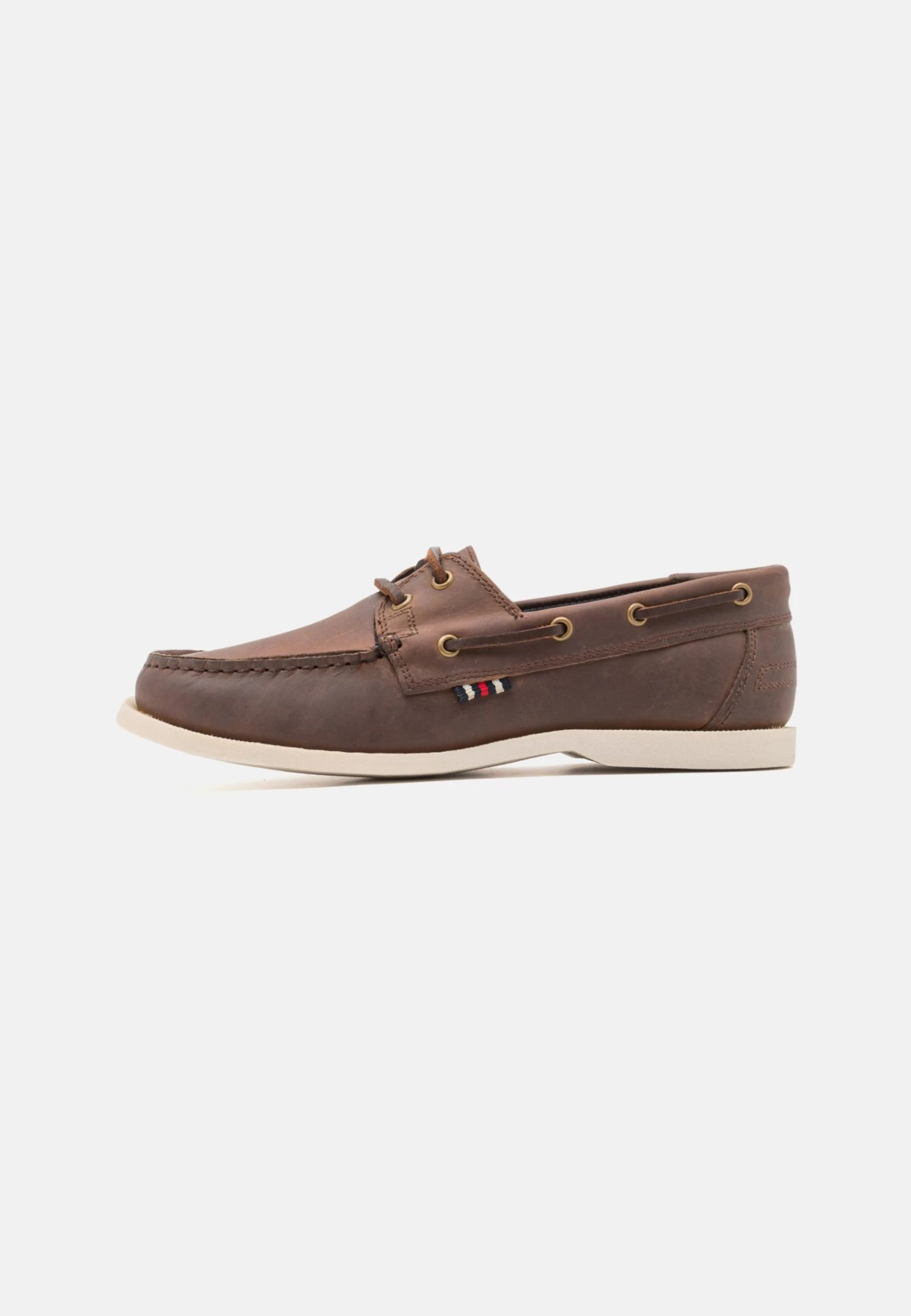 Leather Unisex - Boat Shoes - Brown
