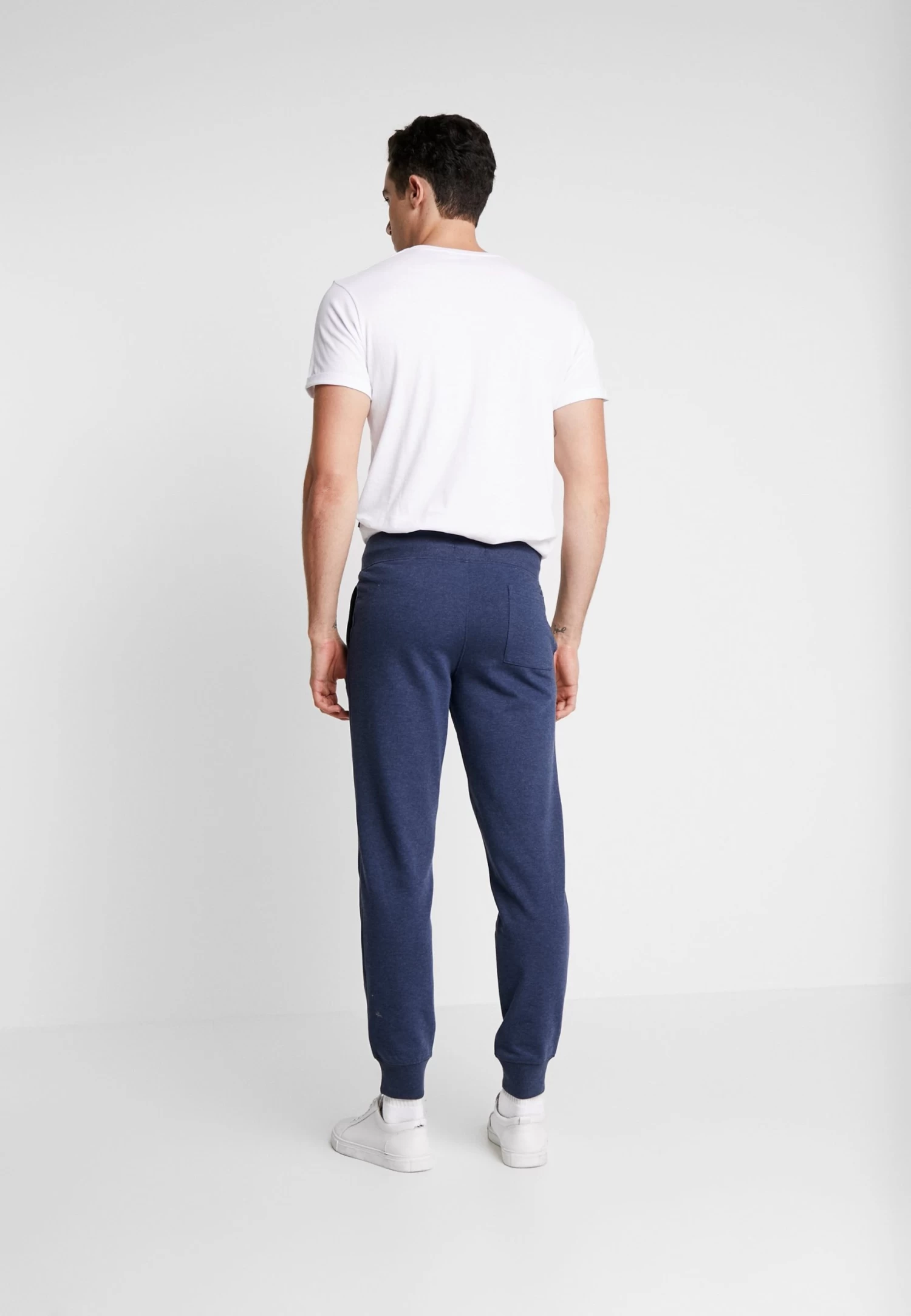 Tracksuit Bottoms - Mottled Dark Blue