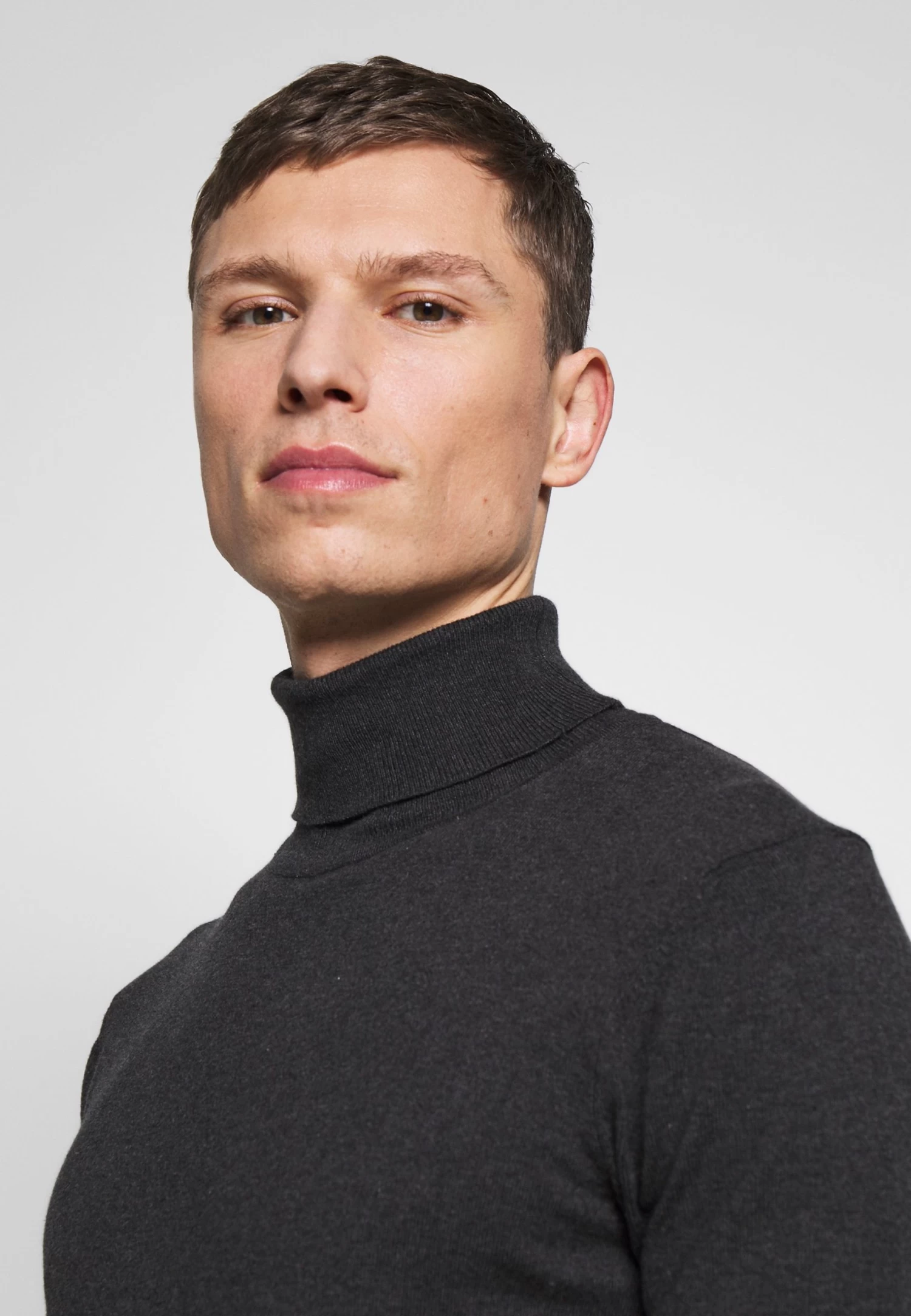 2 Pack - Basic Turtleneck - Jumper - Black/Mottled Dark Grey