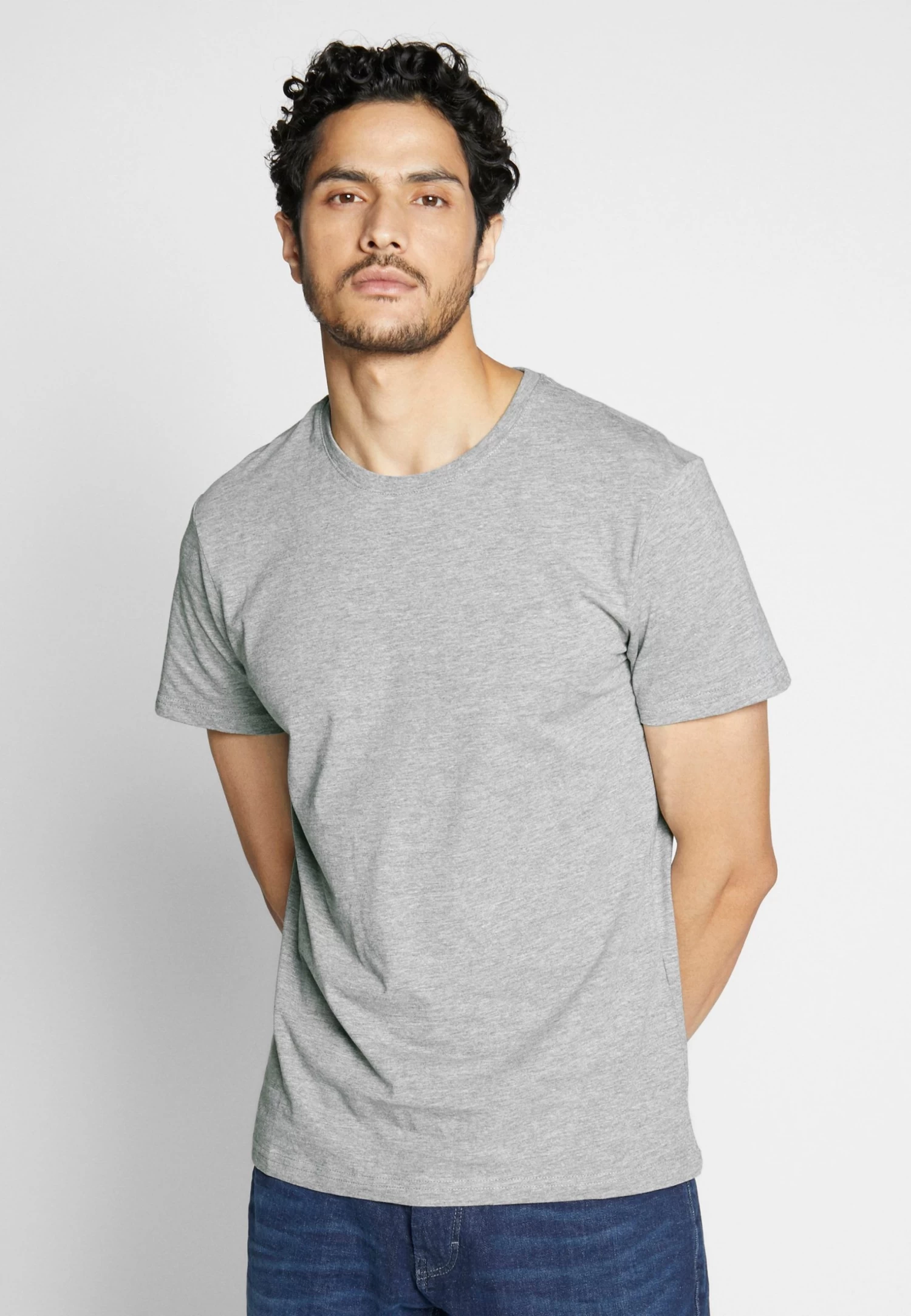 4 Pack - Basic T-Shirt - Black/White/Blue