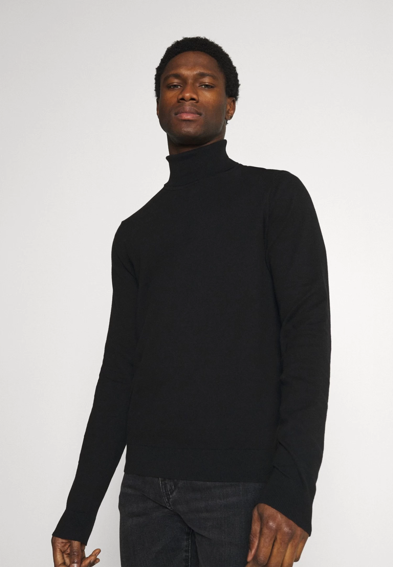 2 Pack - Basic Turtleneck - Jumper - Black/Mottled Light Grey