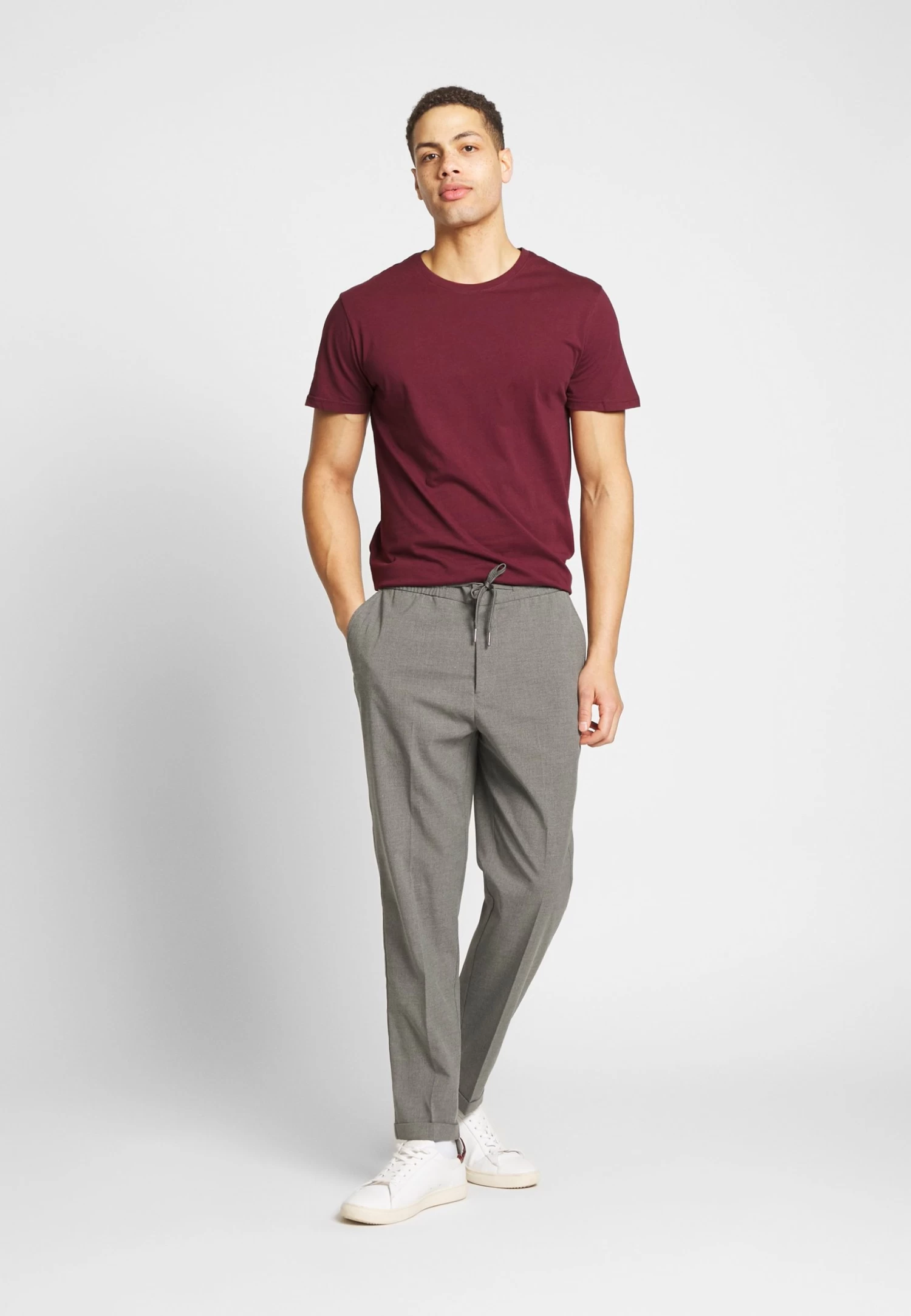 3 Pack - Basic T-Shirt - White/Dark Blue/Red