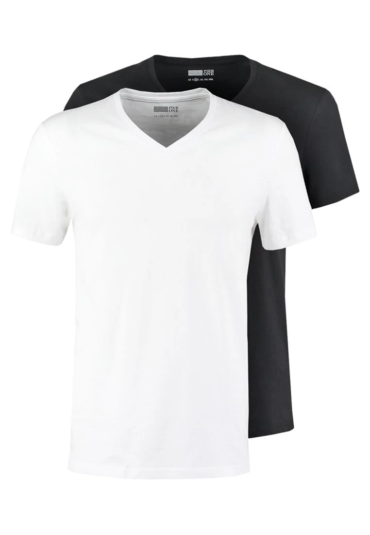 2 Pack - Basic T-Shirt - White/Black