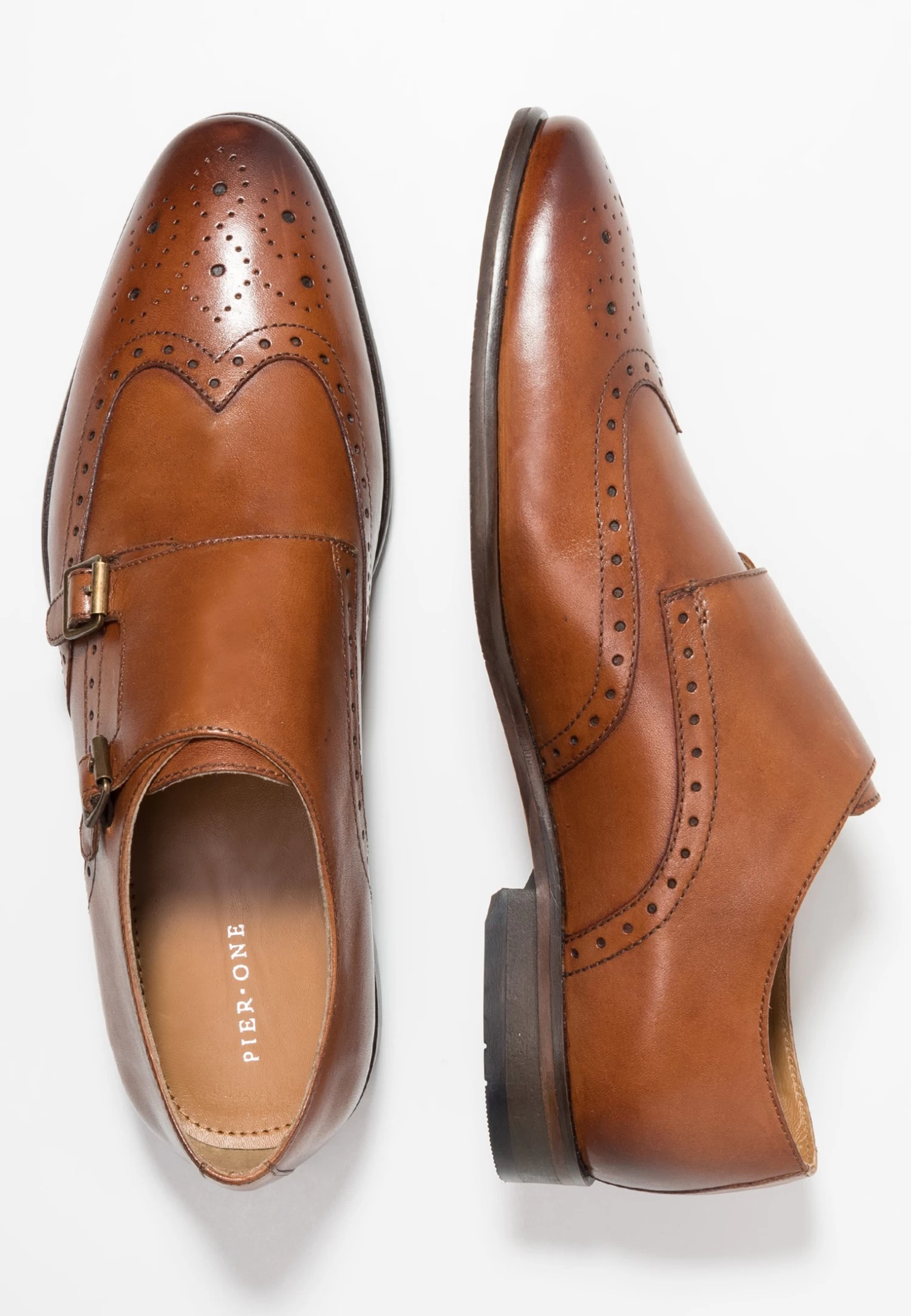 Leather - Smart Slip-Ons - Cognac