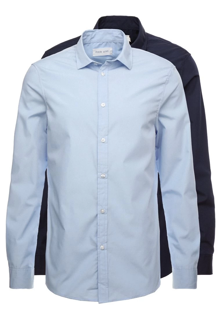 2 Pack - Formal Shirt - Light Blue/Dark Blue