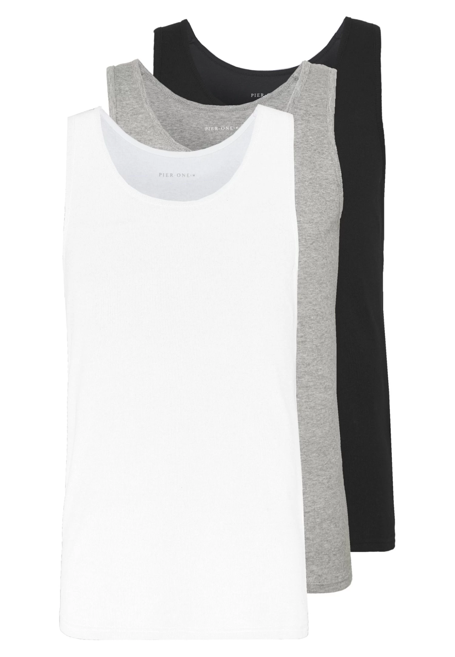 3 Pack - Top - White/Black