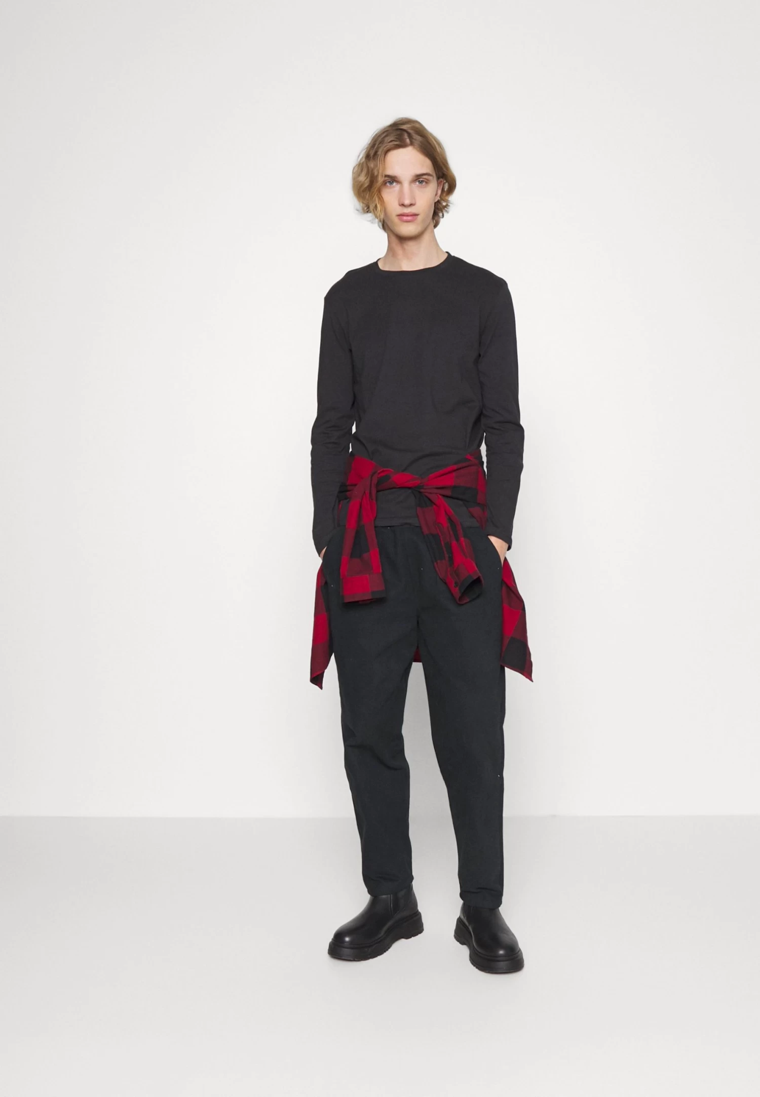 5 Pack - Long Sleeved Top - Black/White/Olive