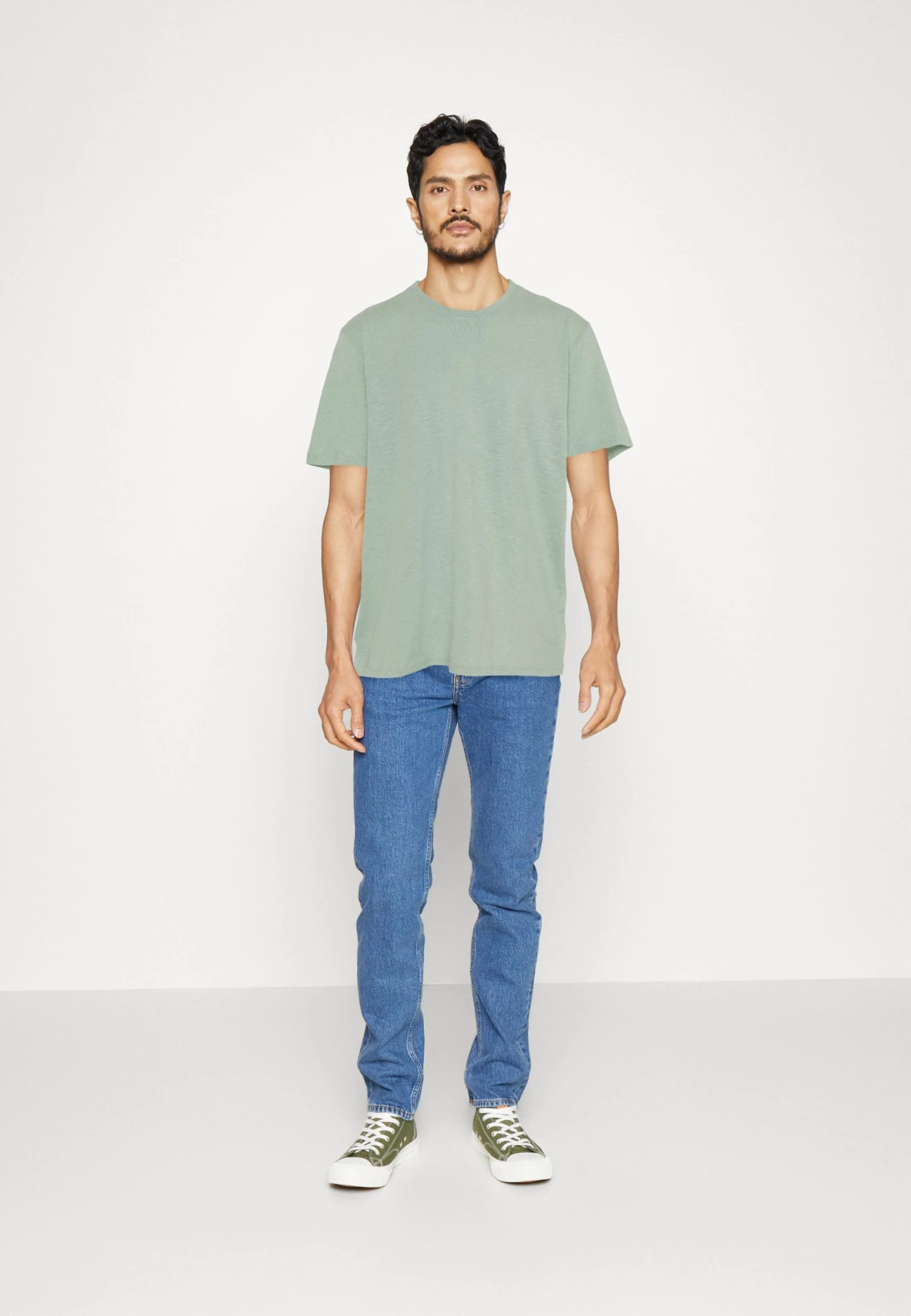 5 Pack - Basic T-Shirt - Mint/Off-White/Khaki