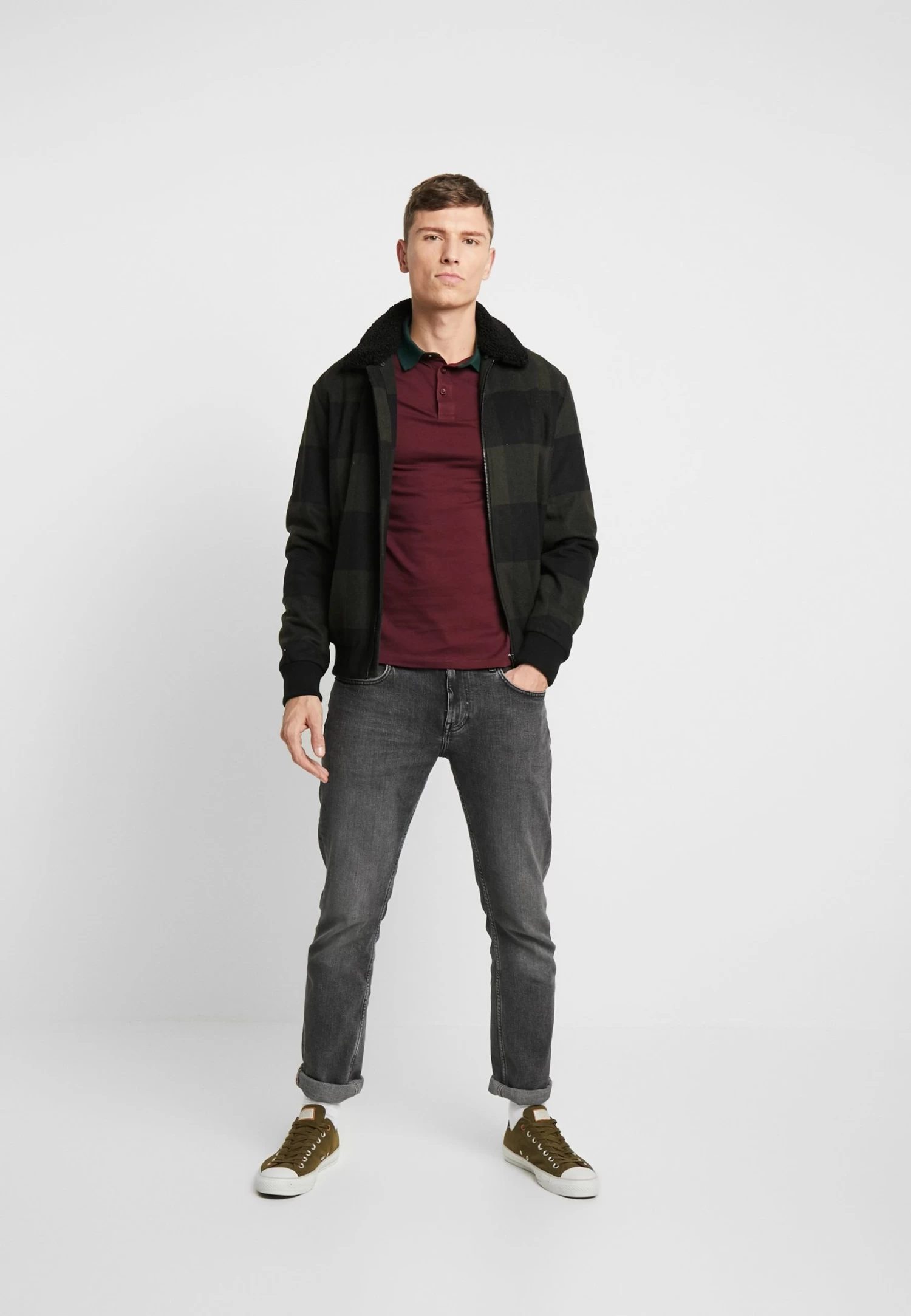 Muscle Fit - Polo Shirt - Bordeaux