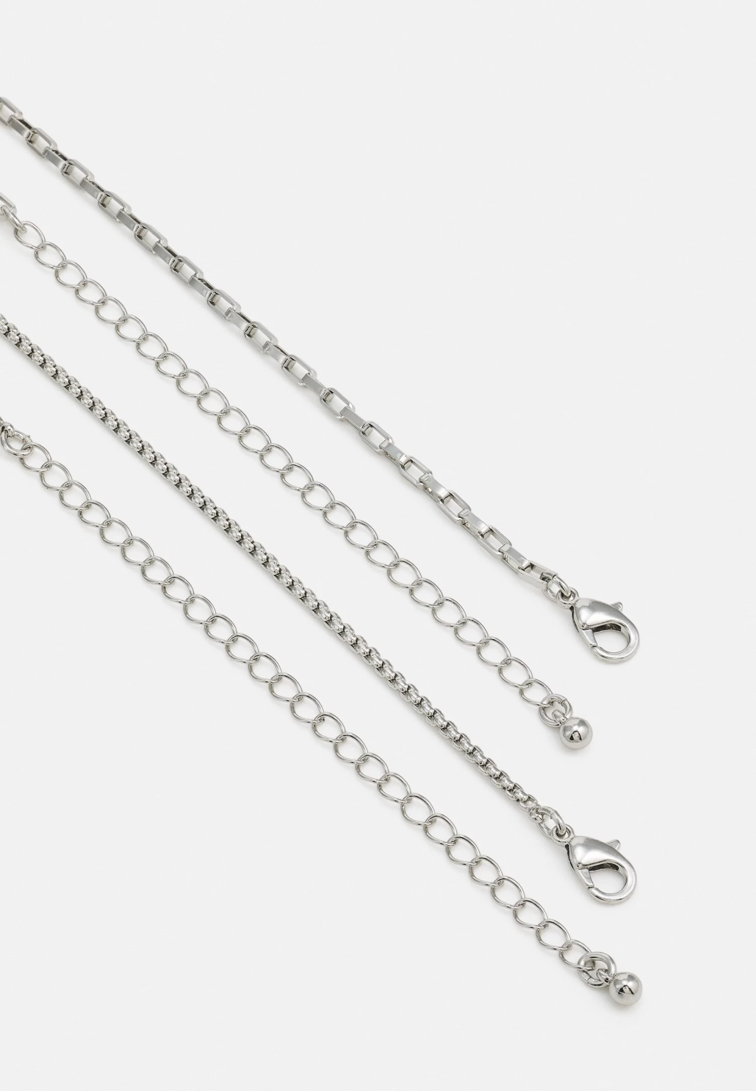 2 Pack - Necklace - Silver-Coloured