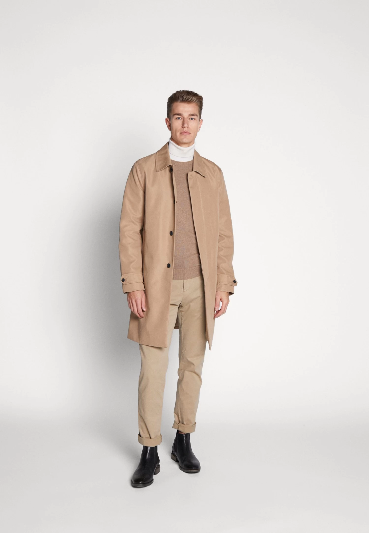 Basic Crewneck - Jumper - Mottled Beige